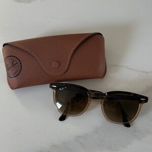 Ray-Ban Brown Leather Sunglasses Case